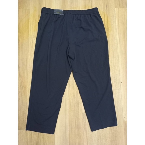 NWT Worthington Black Belt Front Crop Pants Work - Picture 3 of 6